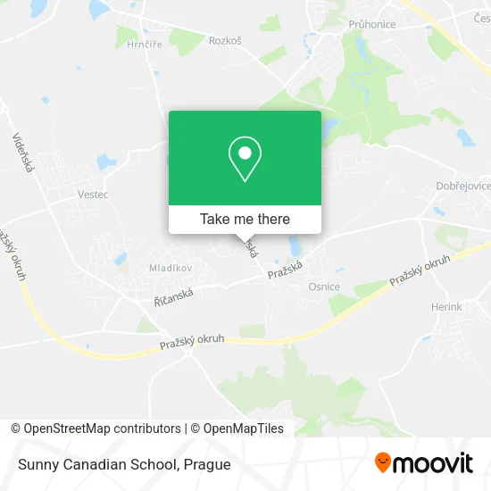 Карта Sunny Canadian School