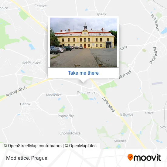 Карта Modletice