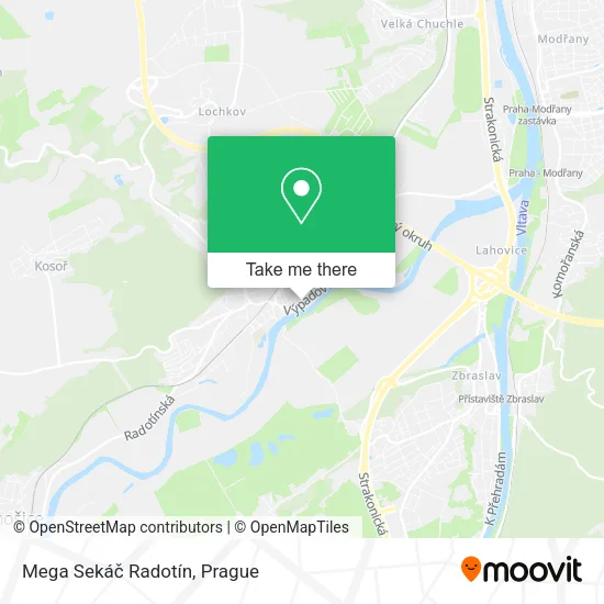 Карта Mega Sekáč Radotín