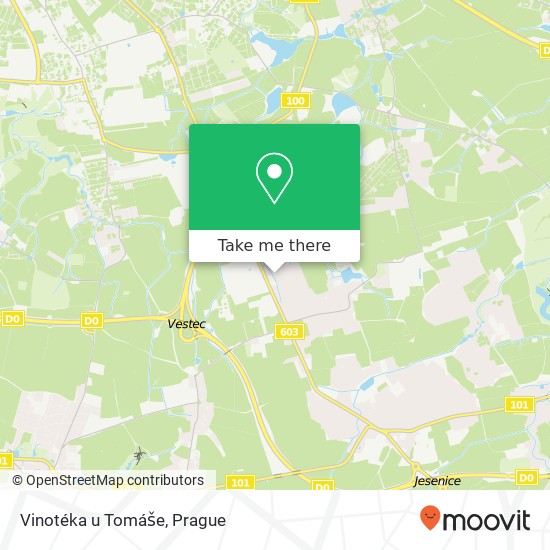 Карта Vinotéka u Tomáše