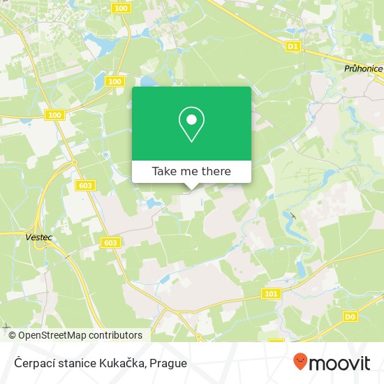 Карта Čerpací stanice Kukačka