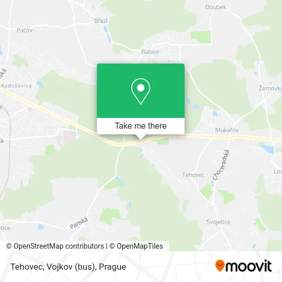 Карта Tehovec, Vojkov (bus)