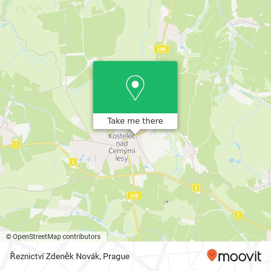 Řeznictví Zdeněk Novák map