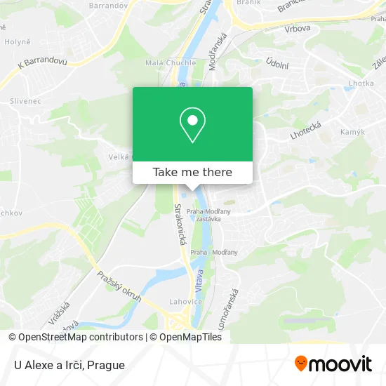 Карта U Alexe a Irči