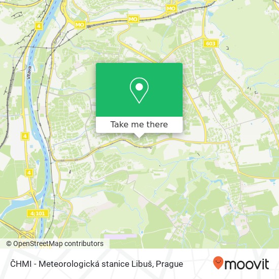 ČHMI - Meteorologická stanice Libuš map