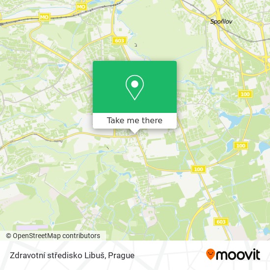 Zdravotní středisko Libuš map