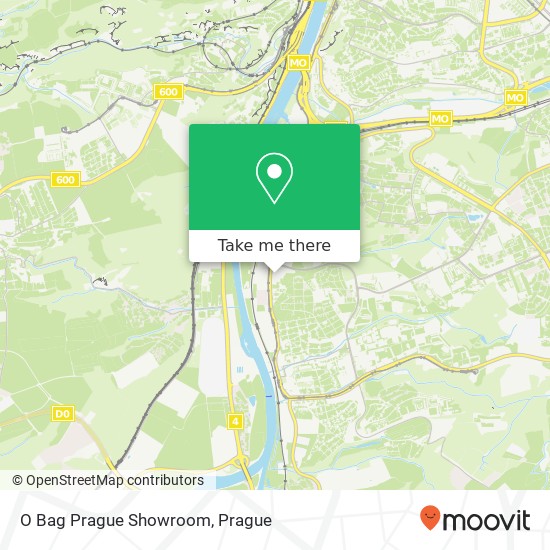 O Bag Prague Showroom map