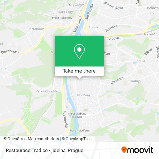 Restaurace Tradice - jídelna map