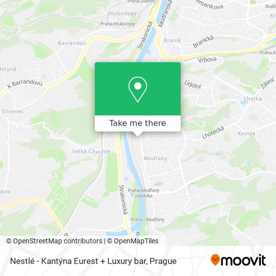 Nestlé - Kantýna Eurest + Luxury bar map