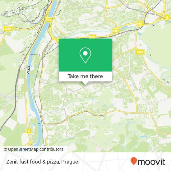 Zenit fast food & pizza map