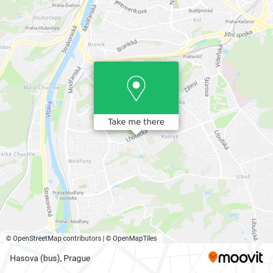 Hasova (bus) map
