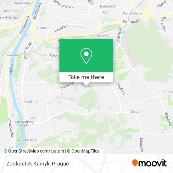 Zookoutek Kamýk map