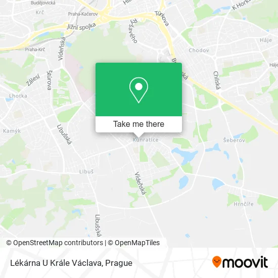 Карта Lékárna U Krále Václava