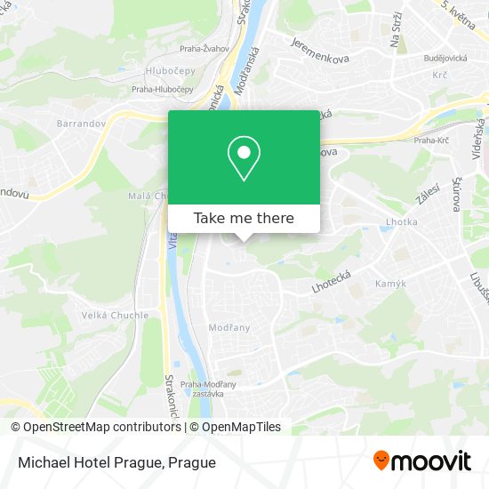 Michael Hotel Prague map