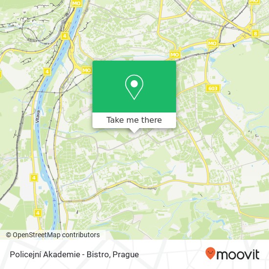 Policejní Akademie - Bistro map