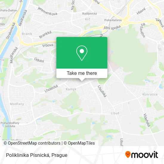 Карта Poliklinika Písnická