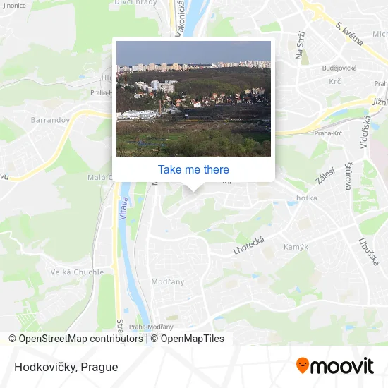 Карта Hodkovičky