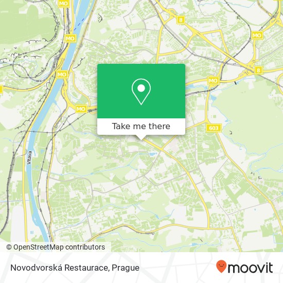Novodvorská Restaurace map