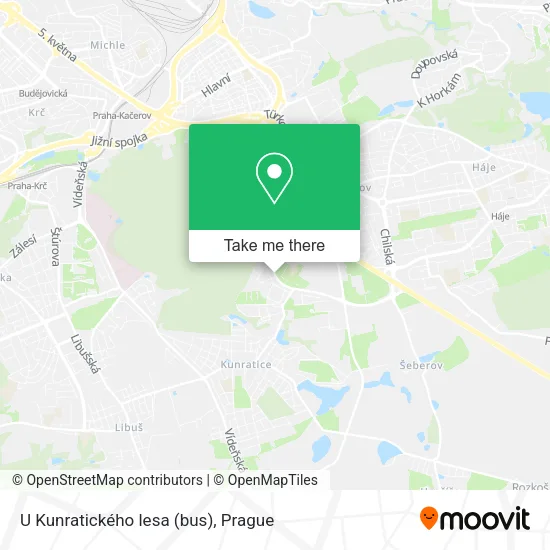 Карта U Kunratického lesa (bus)