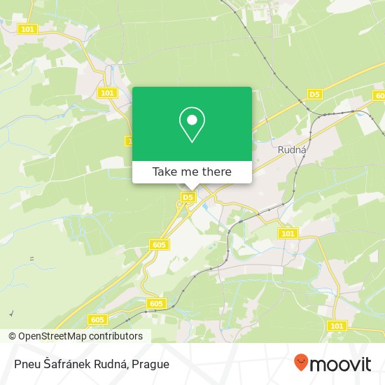 Pneu Šafránek Rudná map