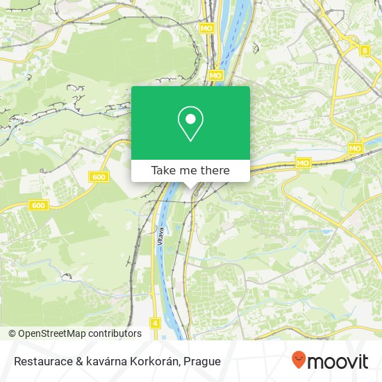 Карта Restaurace & kavárna Korkorán