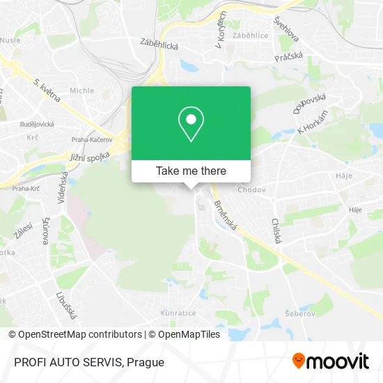 Карта PROFI AUTO SERVIS