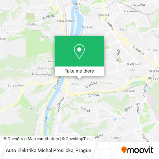 Карта Auto Elektrika Michal Přeslička