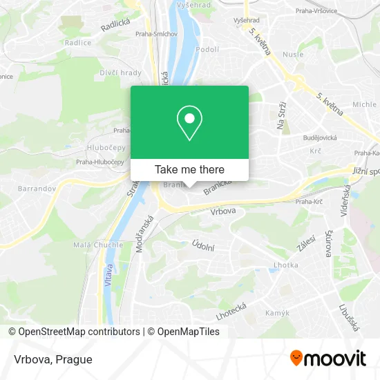 Карта Vrbova