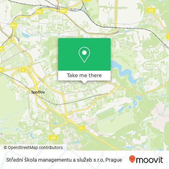 Střední škola managementu a služeb s.r.o map