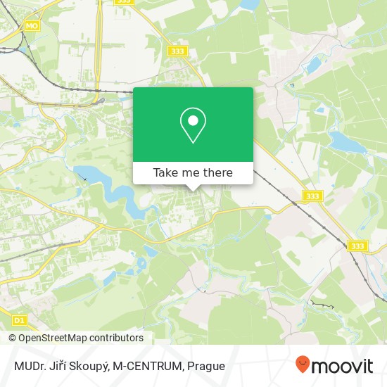 MUDr. Jiří Skoupý, M-CENTRUM map