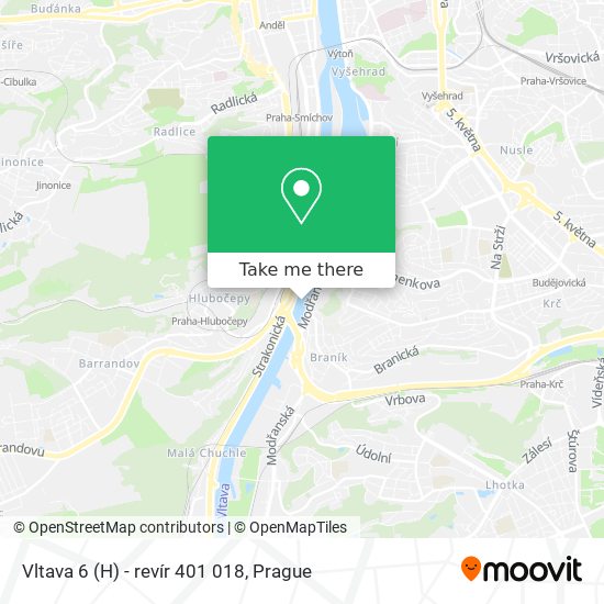 Vltava 6 (H) - revír 401 018 map