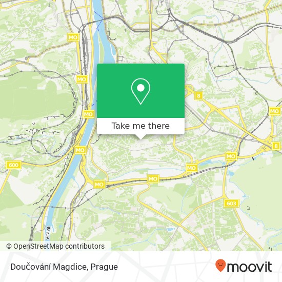 Doučování Magdice map