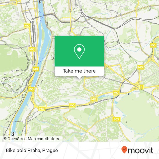 Bike polo Praha map