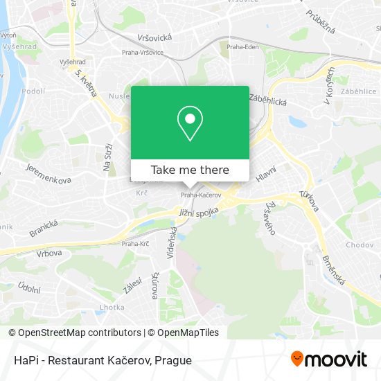 HaPi - Restaurant Kačerov map