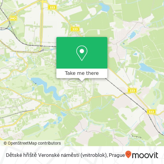 Dětské hřiště Veronské náměstí (vnitroblok) map