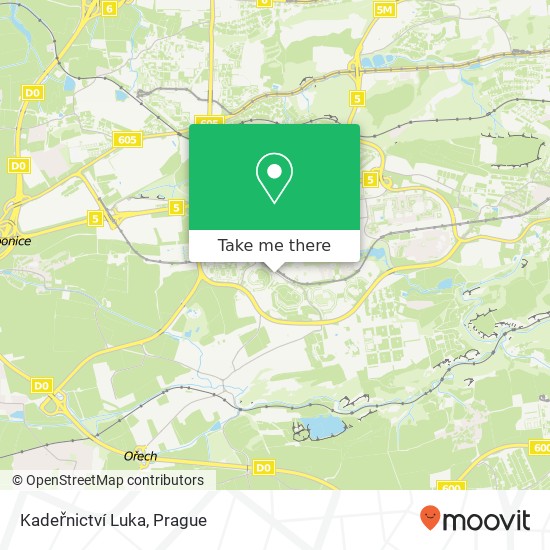 Kadeřnictví Luka map