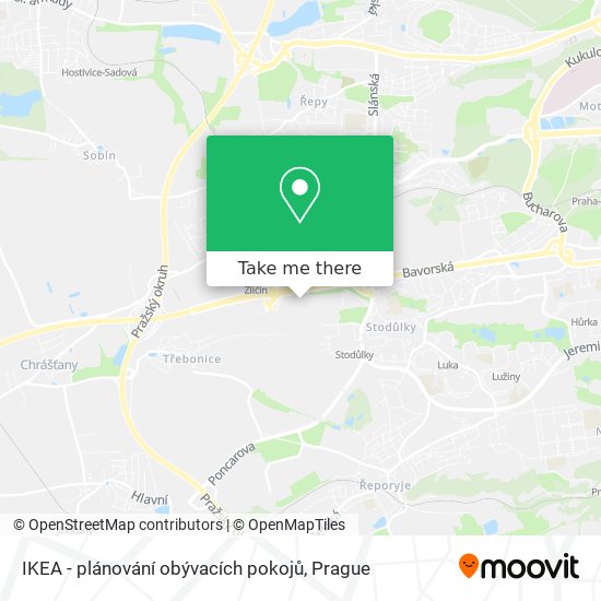 IKEA - plánování obývacích pokojů map