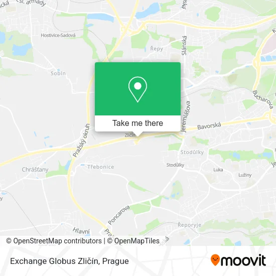 Exchange Globus Zličín map