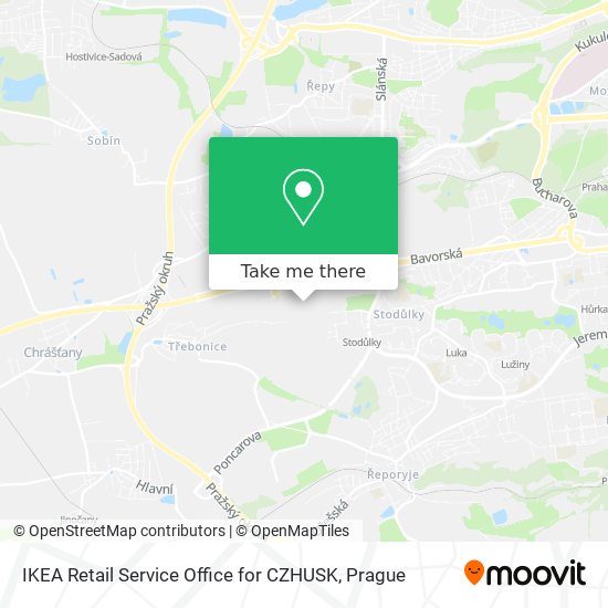 IKEA Retail Service Office for CZHUSK map