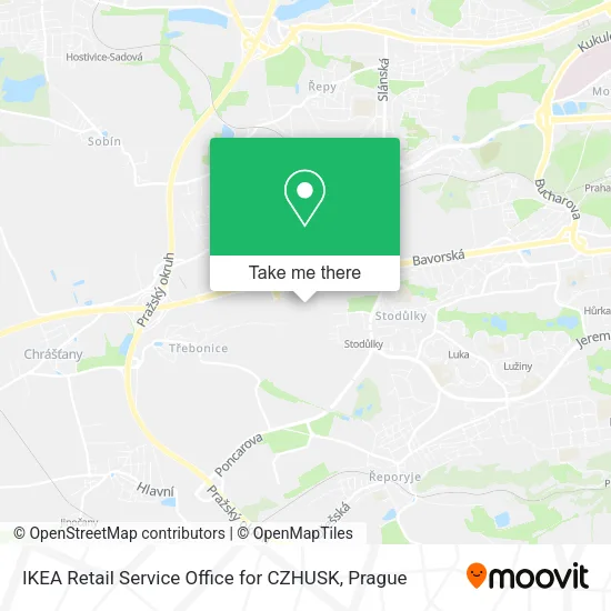 Карта IKEA Retail Service Office for CZHUSK