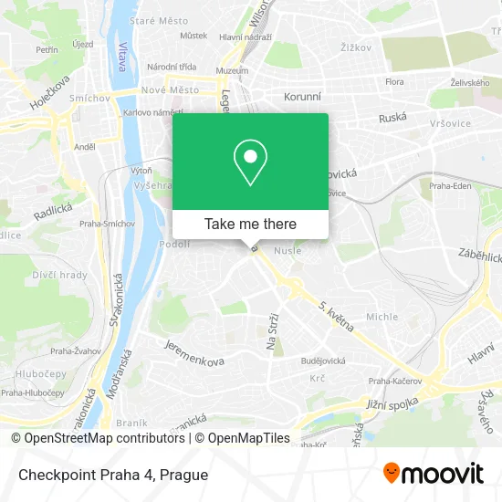 Карта Checkpoint Praha 4