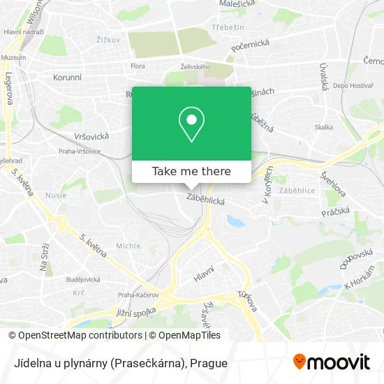 Карта Jídelna u plynárny (Prasečkárna)