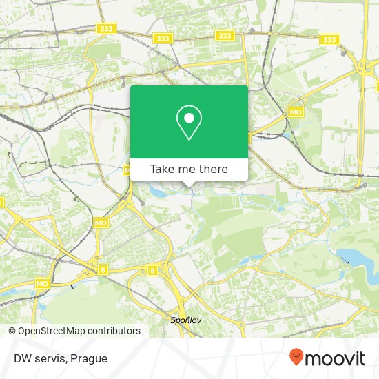 DW servis map