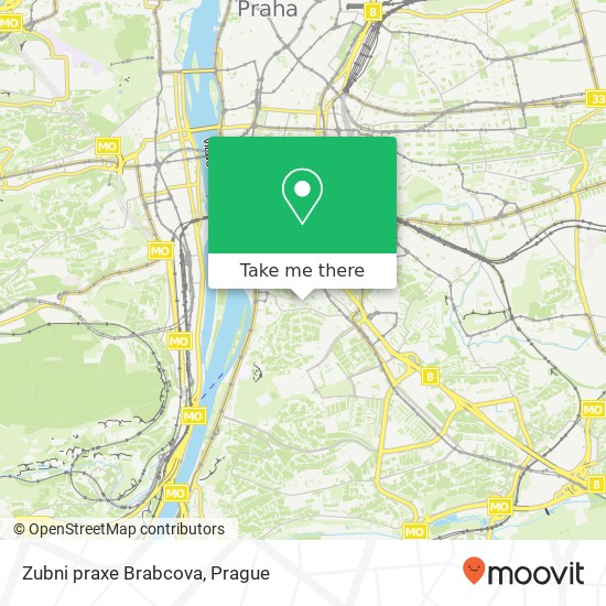 Карта Zubni praxe Brabcova