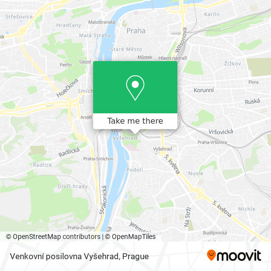 Venkovní posilovna Vyšehrad map