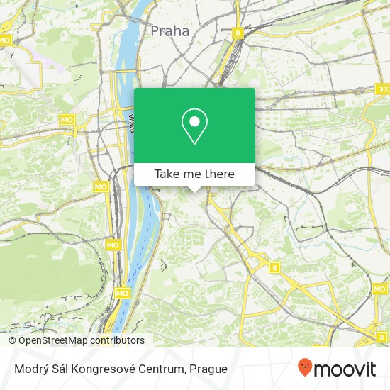 Modrý Sál Kongresové Centrum map