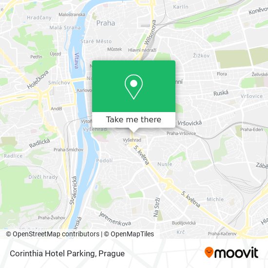 Карта Corinthia Hotel Parking
