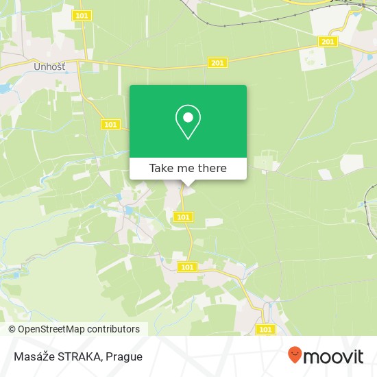 Masáže STRAKA map