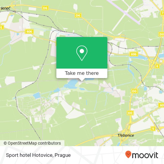 Sport hotel Hotovice map