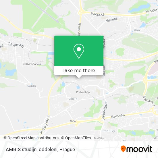 AMBIS studijní oddělení map